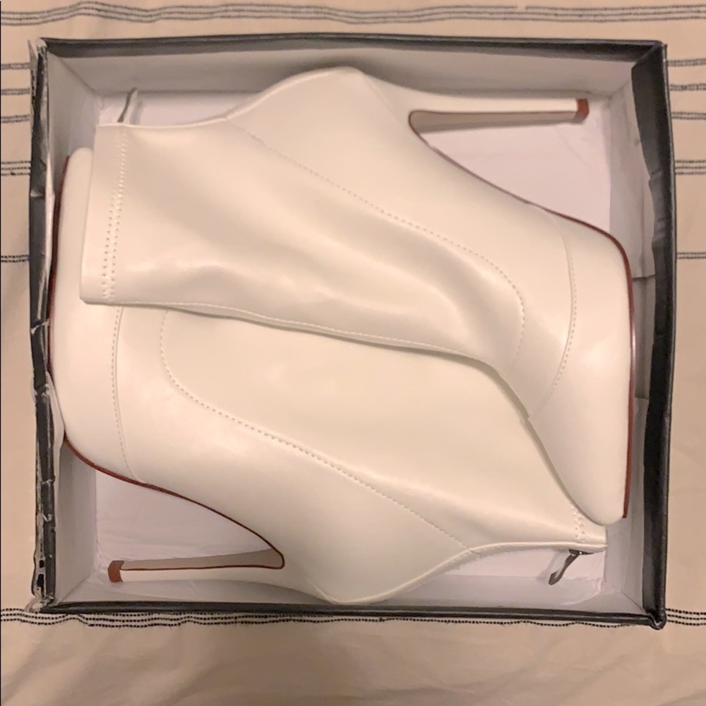 White ankle boots!